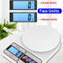 Digital Kitchen Scale, Electronic Rechargeable Multi Food Scale with LCD Display for Food Meat Cooking Nutrition Weight Balance Scale - 10000g/353...