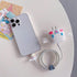 3D Cute Cartoon Charger Protector Case - Compatible for Apple 20W USB-C Power Adapter and Lightning Cable (White Dog)......