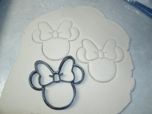 THEMED MAGICAL MOUSE WITH BOW HEAD FACE CARTOON CHARACTER COOKIE CUTTER MADE IN USA PR530S...