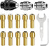 Drill Chuck Collet Set for Dremel, 15PCS Chuck Collet Kit, 0.8-3.2mm Shank Replacement 4486 Rotary Tool Keyless Quick Change Chuck Accessory with ...