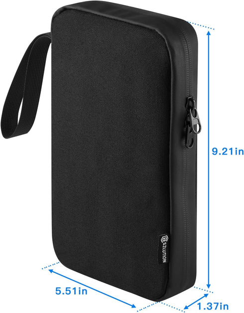 Travel Case Compatible with ProtoArc XK01 Full-Size Foldable Bluetooth Keyboard, Keyboard Storage Bag with Mesh Pouch for Folding Wireless Portabl...