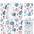 100 PCS Blue White Pumpkin Tissue Paper for Gift Wrapping, Pumpkin Pattern Tissue Paper for Blue White Thanksgiving Fall Harvest Party Decor Decou...