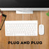 GOWENIC Wired Keyboard and Mouse, Ultra-Thin USB Keyboard Optical Mouse Mice Set ComboFull Size Wire Corded Keyboard Mouse Combo Set with Number P...
