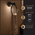 Enbrighten Towel Ring, Motion Sensing, Night Light, Battery Operated, Hand Towel Holder/Hanger for Bathroom, Kitchen, Matte Black, 79181...