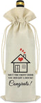 New Home Gift House Warming Gift for Friends Wine Bag Funny Housewarming Gifts New Home Gifts for Home New Home Owners Gift for Couple Wine Bottle...
