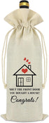 New Home Gift House Warming Gift for Friends Wine Bag Funny Housewarming Gifts New Home Gifts for Home New Home Owners Gift for Couple Wine Bottle...