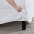 Nestl White Bed Skirt Queen Size - 14 Inch Drop Brushed Microfiber Skirts Hotel Quality Pleated Shrinkage & Fade Resistant...