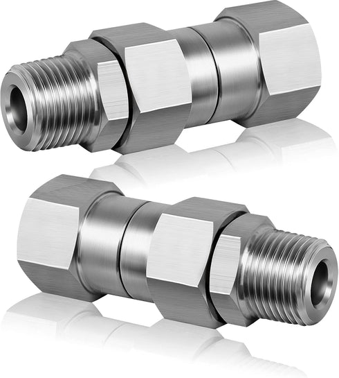 Boltigen Pressure Washer Swivel, 3/8 NPT Thread Pressure Washer Stainless Steel Swivel Joint Fittings, 360°Degree Kink Free Connector, 5000 PSI...