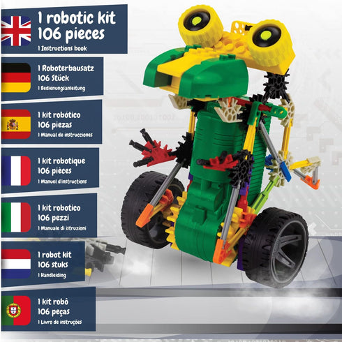 Science4you Robotics Rexbot - Robot Building Toy for Kids Age 8-14, Kit with 106 Pieces to Build Your Own Robot and Make it Move, Science Kit and ...