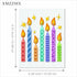 Birthday Party Candle Festival Metal Cutting Dies for Card Making, Paper Embossing Die Cuts Kit Templates, Storage Pockets Supplies, Photo Frame A...