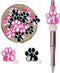 14pcs Paw Silicone Focus Beads, Silicone Beads for Keychain Making Silicone Beads for Pens Shape Silicone Beads for Bracelet Necklace Crafts ?sili...