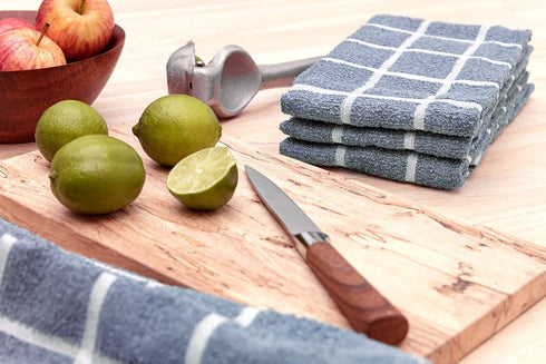 Kitchen Towels Set - 15 x 29 Inch Super Absorbent Kitchen Towels, Set of 4 Towels for Kitchen, Ecofriendly Terry Weave Machine Washable Tea Towels...