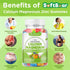 Calcium Magnesium Zinc Gummies for Women, Calcium Magnesium Supplement Chewable Calcium 600 mg with Vitamin D3 for Bone Strength Vegan Mixed Fruit...