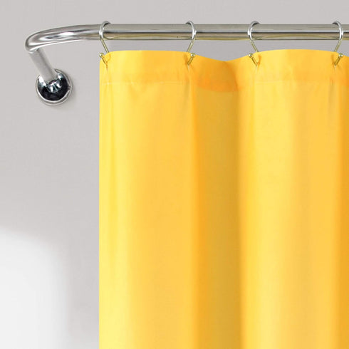 Lush Decor Umbre Fiesta Shower Curtain, 72" x 72", Yellow and Gray...