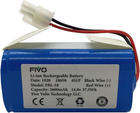 Replacement Battery for ILIFE A4S, A4S pro, A6, A7, A9, A10, V3x, V7s Plus, W450 Robot Vacuum Cleaners, 14.4V/14.8V 2600mAh...
