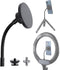 Super Magnetic Phone Holder for Ring Light and Tripod Stand with 1/4'' and Hot Shoe Adapter, Flexible Cell Phone Tripod Mount Adapter for MagSafe ...