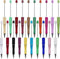 Plastic Beadable Pens with Shaft Ballpoint Pen 1.0 mm Black Ink Bead Pens Ball Pen for DIY PPL Beads Present for Students Presents Office School S...
