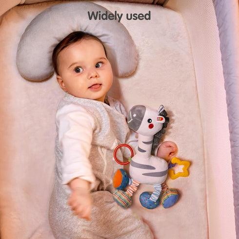 TUMAMA Baby Hanging Toys, Plush Animals Baby Rattle Crinkle Squeaky Toys Car Seat Stroller Mobile Toys, Baby Toys for 0 3 6 9 12 Months, Sensory L...
