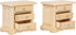 Wooden Dollhouse Night Stands | Set of 2 | Bedside Tables | Dolls House Furniture | 1/12 scale (light)...