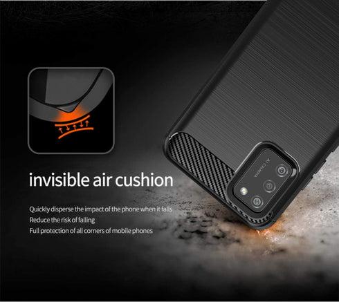 for Samsung Galaxy A02S case, with HD Screen Protector Soft TPU Slim Fashion Non-Slip Protective Phone Case Cover for Samsung Galaxy A02S (Black B...