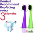 16 Pack Electric Toothbrush Heads for Burst Kids Replacement Heads, Ultra Soft Bristles for Deep Clean, Perfect Fit for Burst Kids Toothbrush Head...