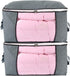 Jumbo Zippered Storage Bag for Closet King Comforter, pillow, quilt, bedding, Clothes, Blanket Organizers with Large Clear Window & Carry Handles ...