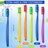 Baderke 10 Pack Extra Hard and Firm Bristle Toothbrush Large Head Toothbrush Hard Bristle Toothbrush Individual Wrapped Manual Toothbrush for Adul...