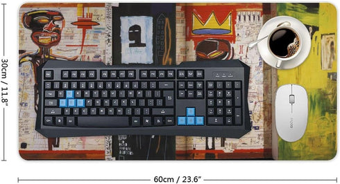Jean Michel Basquiat Grillo Art Computer Essentials Work Home Office Supplies 30x60cm...