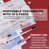 Disposable Toothbrushes with Toothpaste Pack of 60,Straw Apricot Toothbrush in bulk with 10g Toothpaste Individually Wrapped Disposable Travel Too...