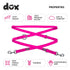 DDOXX Nylon Dog Leash - 6.6 ft, 3-Way Adjustable Leash Dogs - M (Pink)...