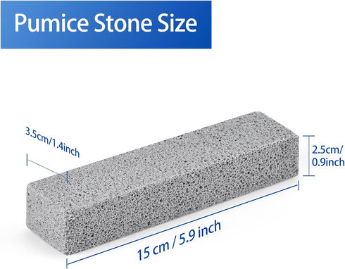 10 Pack Pumice Stone for Toilet Cleaning Bowl Stick,Powerfully Cleans Hard Water Rings,Calcium Buildup & Stains,Suitable for Cleaning Toilet, Bath...