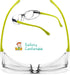 Kids Safety Glasses Goggles Anti Fog Eye Protection Blue Light Blocking lens Side Shield Anti Pollen Soft TR90 for Boys Girls(Black-Yellow)...