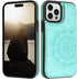MMHUO for iPhone 15 Pro Case with Card Holder, Flower Magnetic Back Flip Case for iPhone 15 Pro Wallet Case for Women, Protective Case Phone Case ...