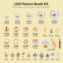 1200 Pcs Pearl Beads and Gold Spacer Beads Set for Jewelry Bracelet Making Kit with String and Charms for Adults DIY Art and Craft for Girls Frien...