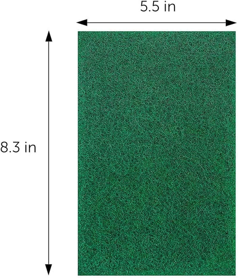 DecorRack 7 X-Large Scouring Pads 8.5" x 5.5" Extra Large Dish Pad for Heavy Duty Cleaning, 100% Bigger Than Standard Size (1 Pack)...
