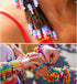 1000PCS 6x9mm Pony Beads Bulk, Neon Pony Beads for Bracelets Making Kit, Kandi Beads, Hair Beads for Braids, Craft Beads for Jewelry Making (Neon ...