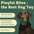 Dog Toy, Compatible with Woof Pops, Medium Large Dogs Frozen Treat Toy Holder Treat Dispensing Dog Toy Dog Freezer Molds Fillable Rubber Dog Toys ...