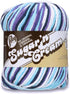 Variety Assortment Lily Sugar 'n Cream Yarn Bundle 100% Cotton Worsted #4 Weight Solids & Ombres with Needle Gauge (Mix 236)......