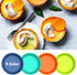 Webake 8 Pack Silicone Tart and Pie Molds, 5 Inches Silicone Round Mold Individual Small Fluted Cake Pans Mini Quiche Tart Pans for Baking...