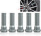 5 PCS Car Hub Screws Kit, M12 x 1.5 Steel Lug Bolt Deep Thread Replacement Parts 90942-02049, 1.9"/49mm Long Wheel Studs Knurl, Compatible with To...