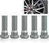 5 PCS Car Hub Screws Kit, M12 x 1.5 Steel Lug Bolt Deep Thread Replacement Parts 90942-02049, 1.9"/49mm Long Wheel Studs Knurl, Compatible with To...