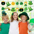 200 Pcs St Patrick's Day Shamrock Cutouts St Patrick's Day Bulletin Board Decor with 400 Shamrock Cartoon Irish Lucky Green Paper Cut Outs for St ...