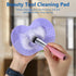 Makeup Brush Cleaner Mat Silicone Pad 2 Pcs Cosmetic Clean Brush Washing Tool Portable Suction Cup Rinse Color Removal Box Beauty Blender Multifun...