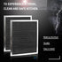 Cenipar 97007696 Charcoal Odour Filter for Range vent hood (8 3/4" X 10 1/2" X 3/8")-2 Pack