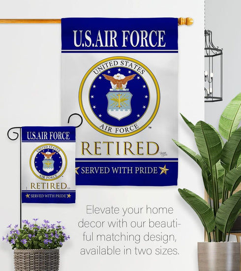 Breeze Decor US Air Garden Flag Armed Forces USAF United State American Military Veteran Retire Official House Decoration Banner Small Yard Gift D...