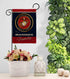 Marines Proudly Family Burlap - Armed Forces Marine Corps USMC Semper Fi United State American Military Veteran Retire Official - House Banner Sma...