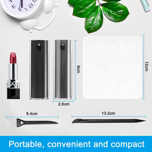 2 Pack Screen Cleaner Spray and Wipe for Laptop Monitor and Car Screens, Phone Touchscreen Mist Cleaning Kit for Cellphone, Tablet, PC, Computer, ...