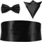 MAGICLULU 3 Pcs Formal Accessory Set with Bow Tie Mens Cummerbund Bow Tie Set...