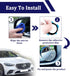 2 Pack Car Blind Spot Mirror, HD Glass Convex Rear View Mirror, 49mm Round HD Glass Convex 360 degrees Wide Angle Side Rear View Mirror with ABS H...