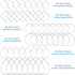 Ximalun 120Pcs Earring Hoops for Jewelry Making,Earring Finding Hypoallergenic Earrings Beading Hoop Bulk Open Bezel Pendant Frame Teardrop Square...